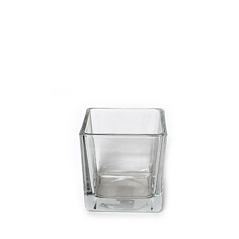 картинка Ваза стеклянная Куб, 8х8см, 0,25л; Россия от магазина Флоранж