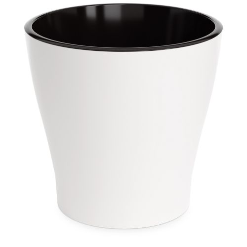 Горшок пластиковый Лея двойной с автополивом, белый, 32х32х31см, 17л; Россия