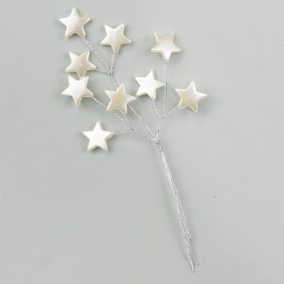 Всатвка со звездами, Н20см, белый