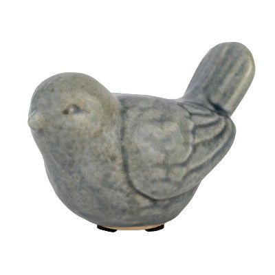 картинка Сувенир Птичка (керамика), 13,5x8x9см, серый от магазина Флоранж