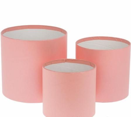 картинка Коробка цилиндр Без крышки 397142  (№1 из 3шт) 12,5х12см розовый от магазина Флоранж