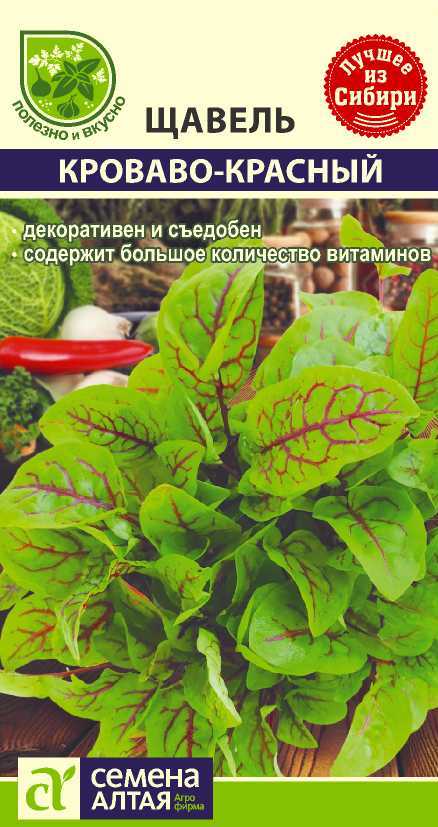 картинка Щавель Кроваво-Красный (цветной пакет) 0,05г; Семена Алтая от магазина Флоранж