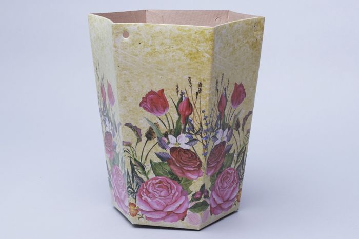 сумка Плайм 74598 для цветов H210 D100/70 Полевая роза 6 граней