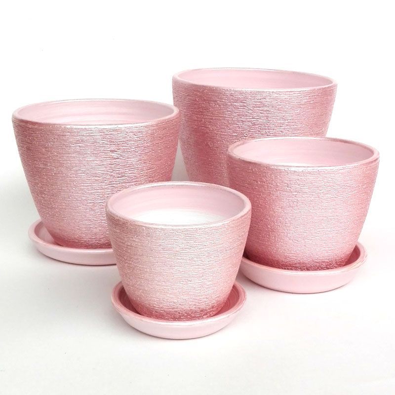 Горшок керамический Кассандра 408290 (1-й из набора), 10х10см, 0,5л; Россия