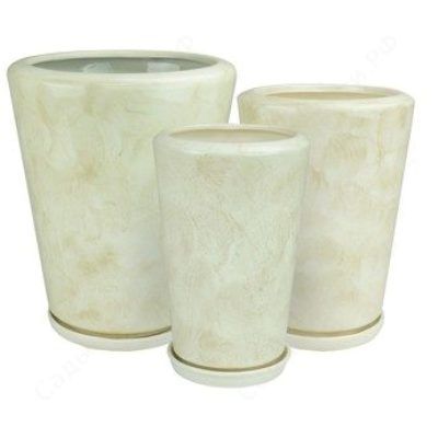 Горшок керамический Конус (2-й из набора),  33х24см, 8,5л; Россия