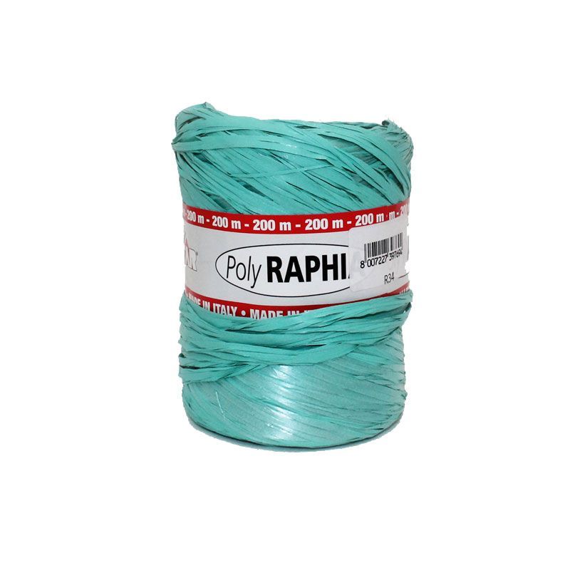 картинка Рафия в бобине, мятный, 200м; Польша от магазина Флоранж