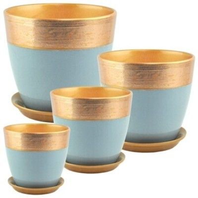 Горшок керамический Бутон Валенсия РС119 (3-й из набора) 18х18см, 3,8л; Россия