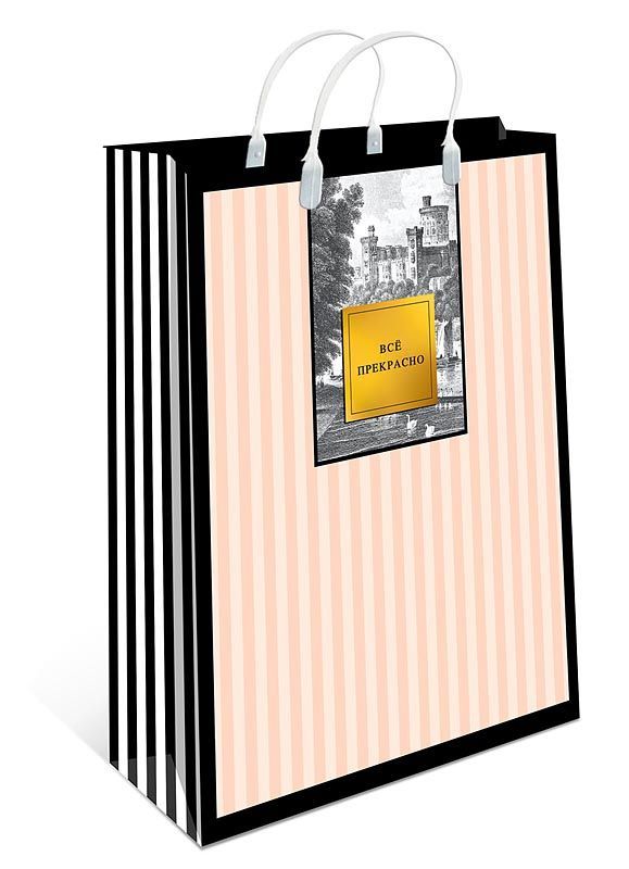 Сумка Пластиковая Мягкая, XL, 390х320х100мм, ассорти