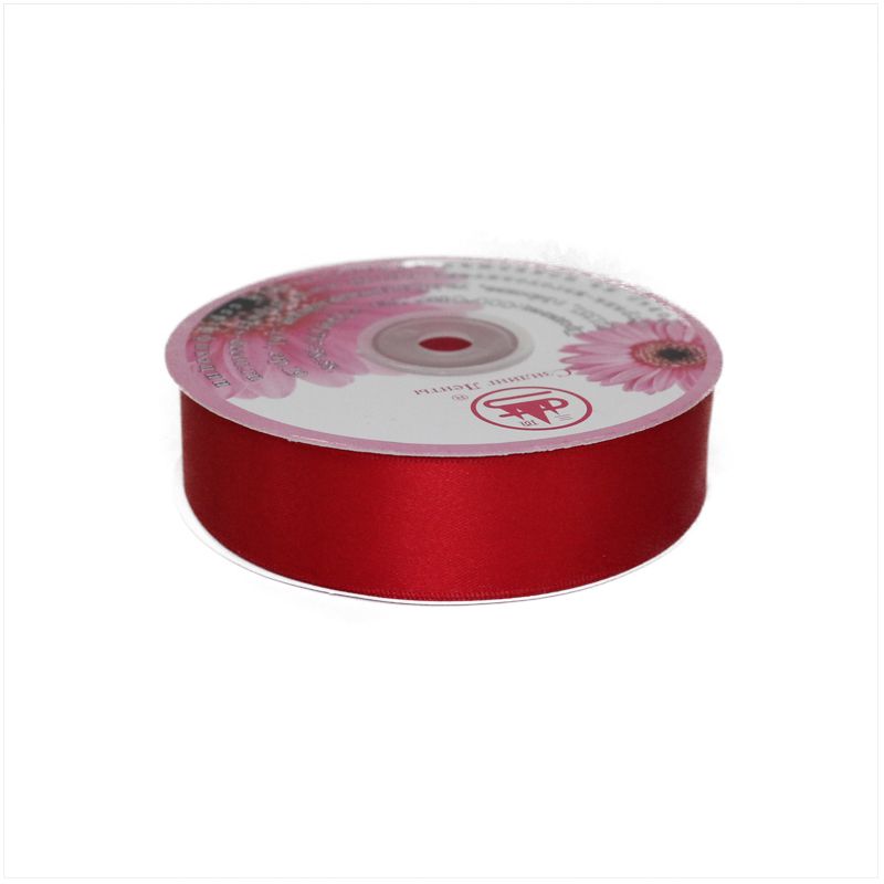 Лента атласная двухсторонняя, 25ммх22м; Китай