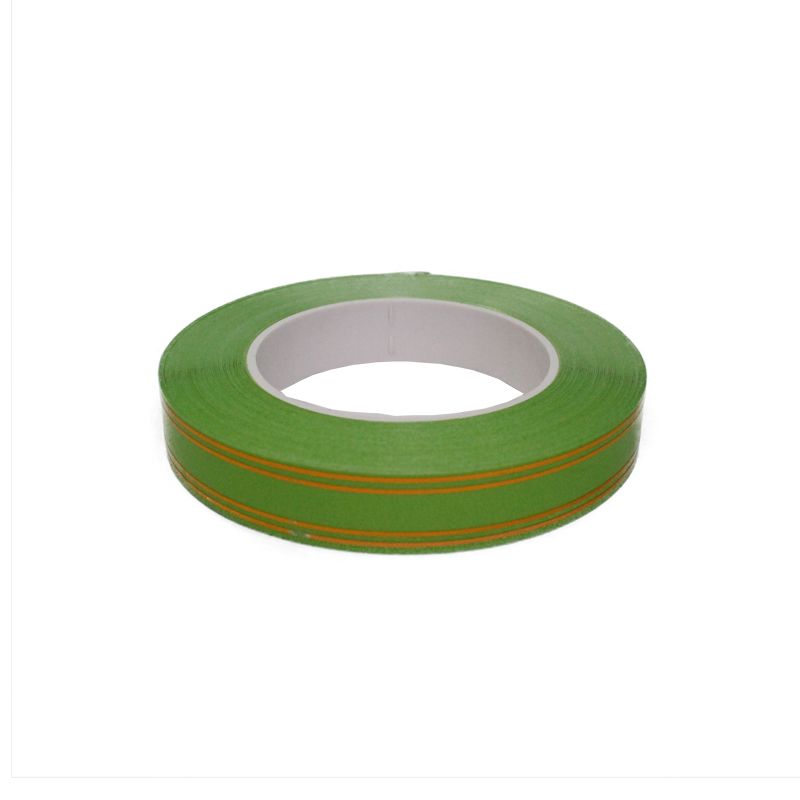 Лента пластик с золотой полоской, 2смх45м; Польша