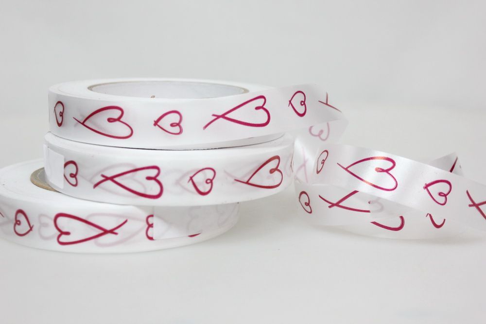 Лента пластик Сердца, 2смх50м; Россия