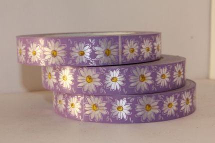 Лента пластик Ромашки, 2смх50м; Россия