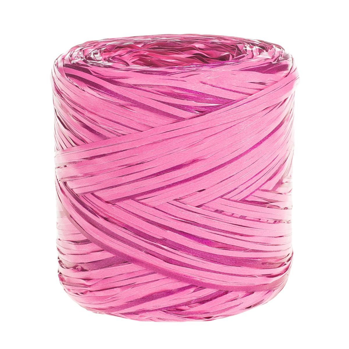 Рафия в бобине, розовый-фуксия, 200м; Польша