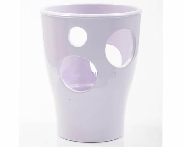 Кашпо керамическое Орхидея , лавандовое, 14х17см, 1,5л; Россия