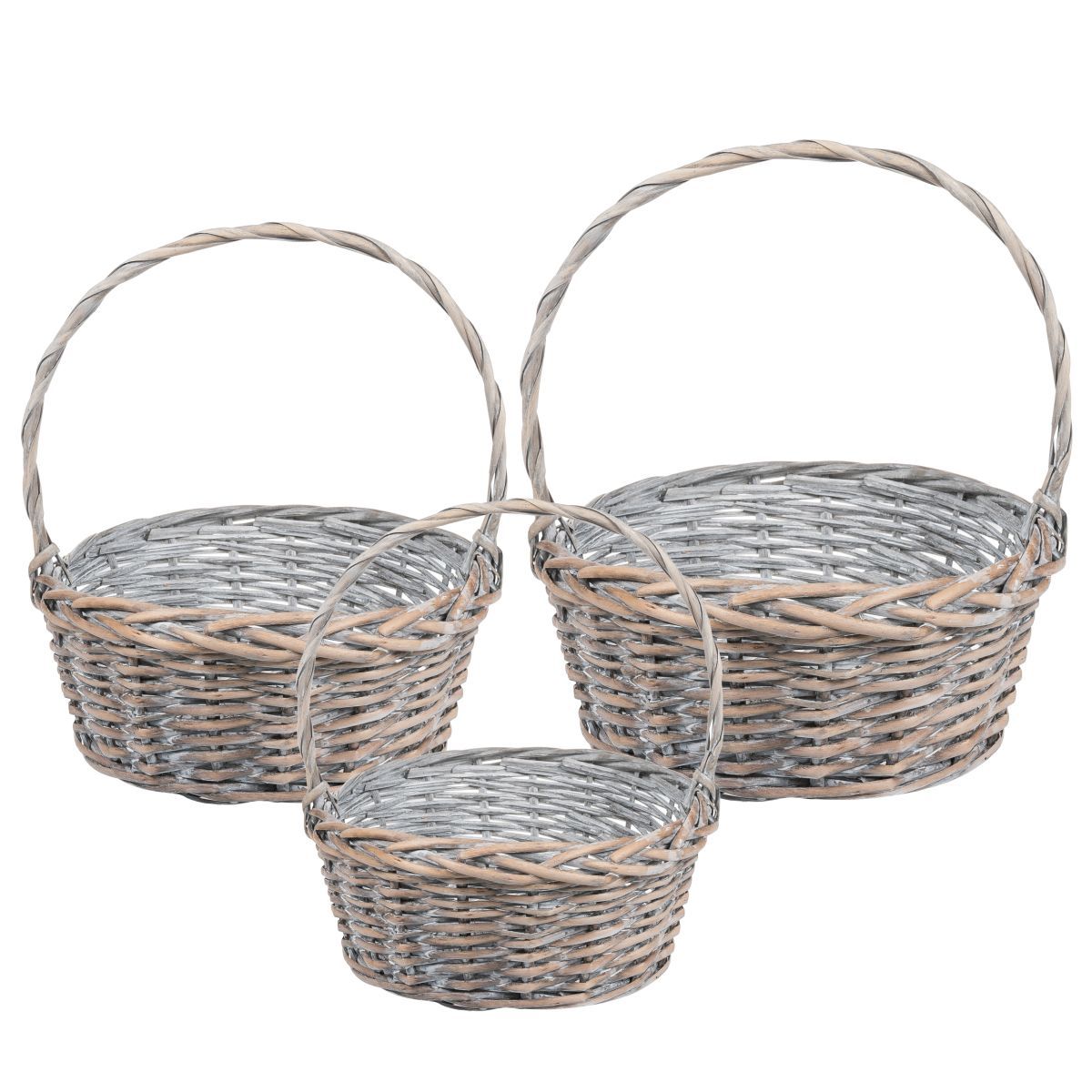 картинка Корзина плетеная 837257 (№1 из 3шт.), (ива), 25x11x2см от магазина Флоранж