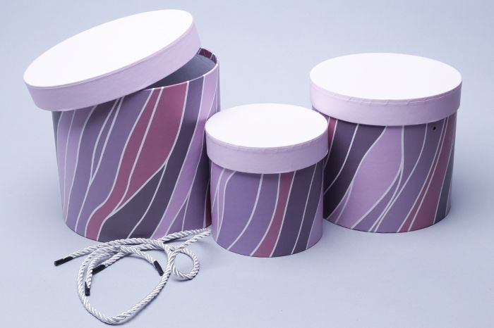 Коробка цилиндр Диагональ (3-й из набора); Китай