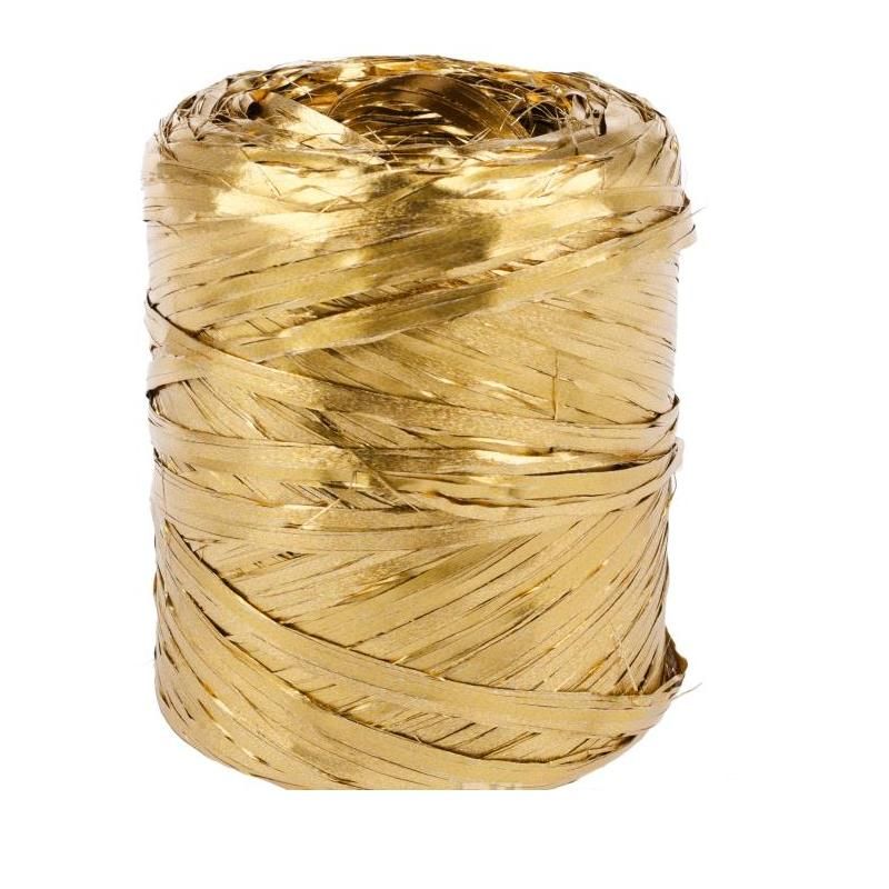 картинка Рафия в бобине металлизированная, 200м; Польша от магазина Флоранж