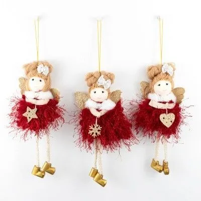 картинка Украшение подвесное Ангел, H15х4х3см, красный от магазина Флоранж