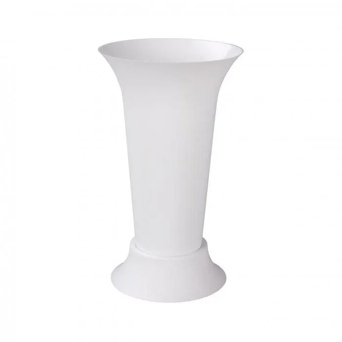 картинка Вазон для цветов пластиковый под срезку, белый, 18,5х31см , 3л; Россия от магазина Флоранж