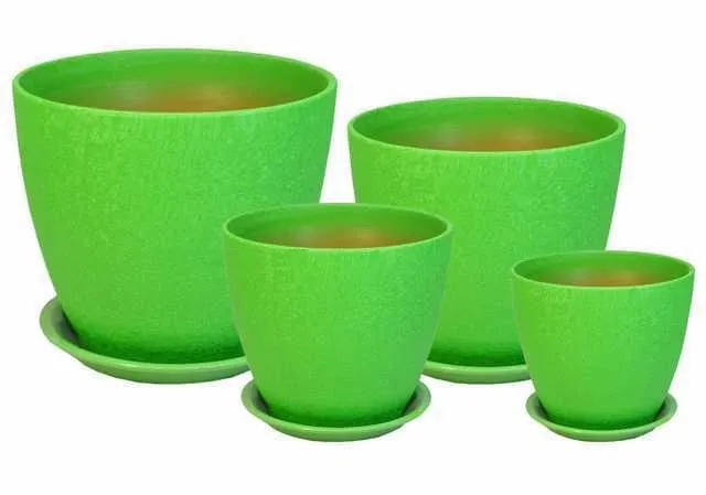 Горшок керамический Бутон винил 461974 (2-й из набора), 15х15см, 2л; Россия