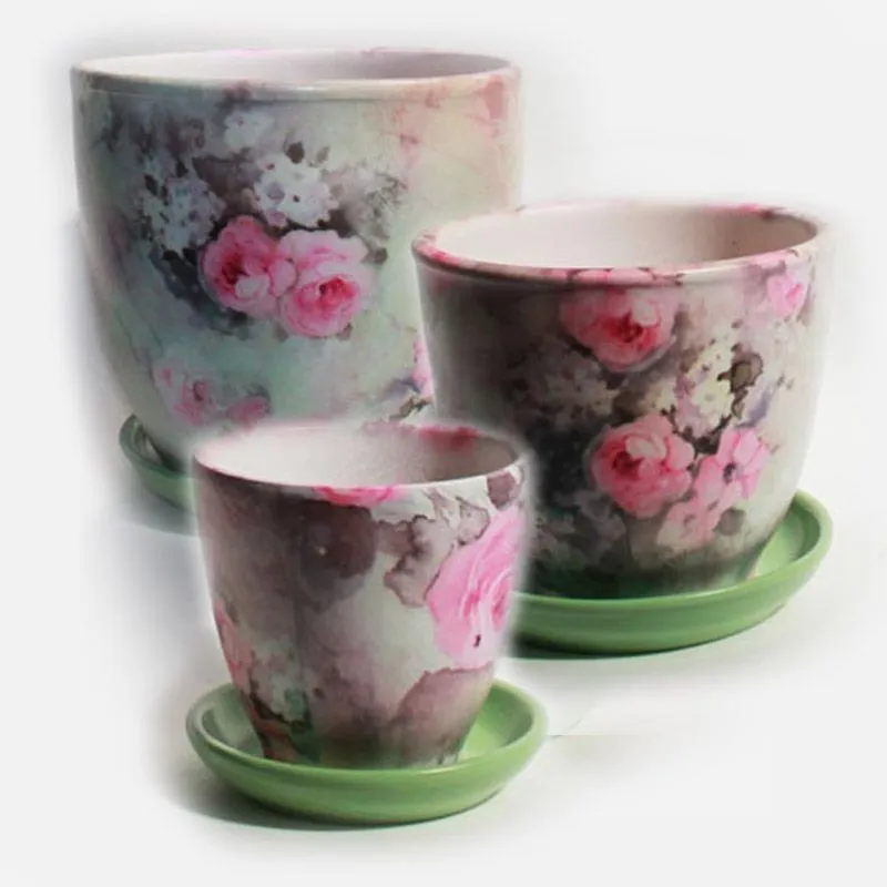 Горшок керамический Фантазия 363810 (3-й из набора); Белоруссия