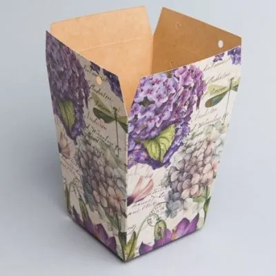 Сумка Плайм Гортензия и сирень 94675 для цветов, H150 D120/90см