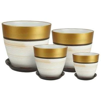 Горшок керамический Бутон Бруно РС144 (3-й из набора), 18х18см, 3,8л; Россия