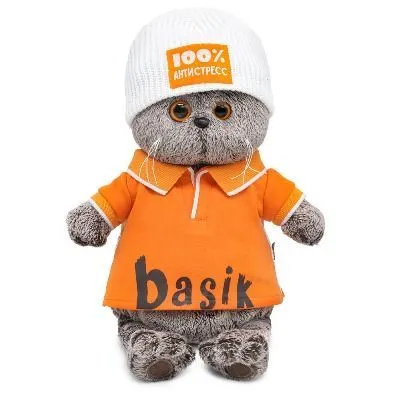 Игрушка Басик в поло и шапке "100% антистресс" Ks22-286