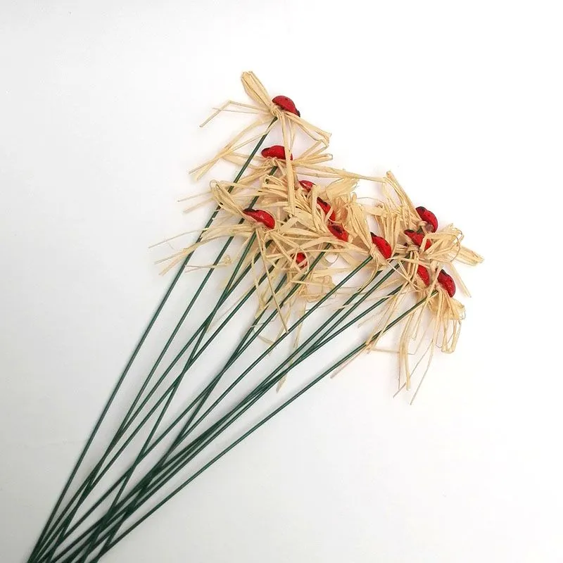 Вставка Божья коровка с сизалью, 1,3см