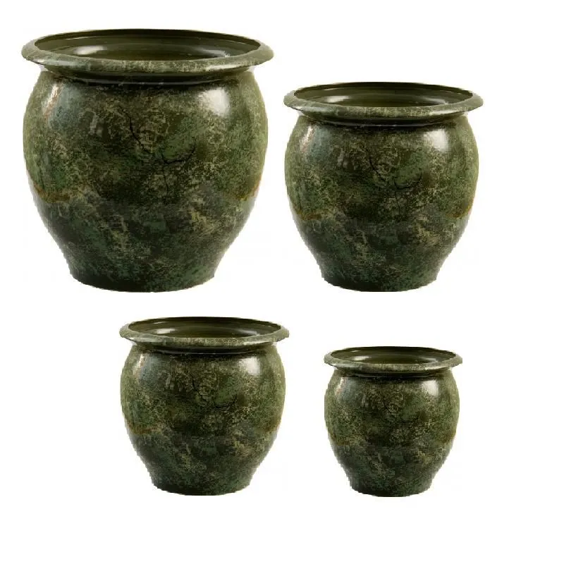 Горшок керамический Магнолия (4-й из набора), 14,9х12,5см, 1,8л; Россия