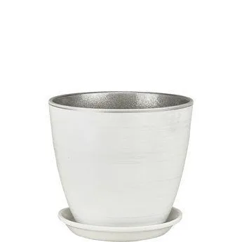 Горшок керамический Бутон Роспись ЭК 02 (1-й из набора) 12х12см, 1л; Россия