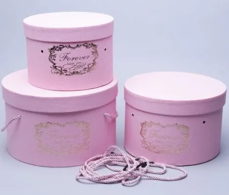 Коробка цилиндр 83292 (3-й из набора) 25.1*15.5 см; Китай