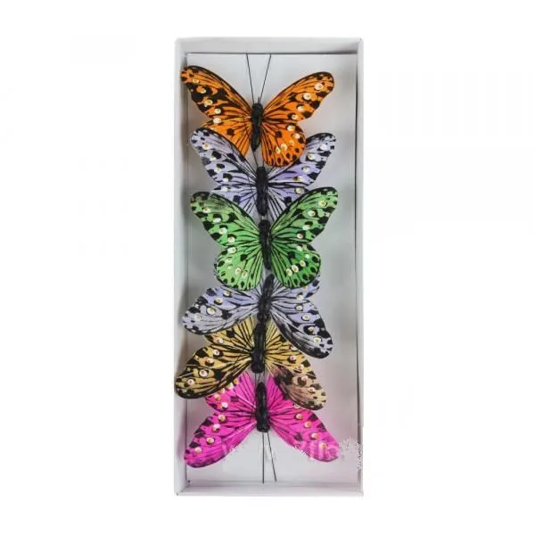 картинка Набор вставок Бабочка, 8,5см, (6шт.) от магазина Флоранж