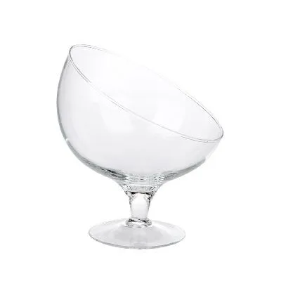 картинка Ваза стеклянная Бренди Анабель с косым срезом, 16х19,1см; Россия от магазина Флоранж