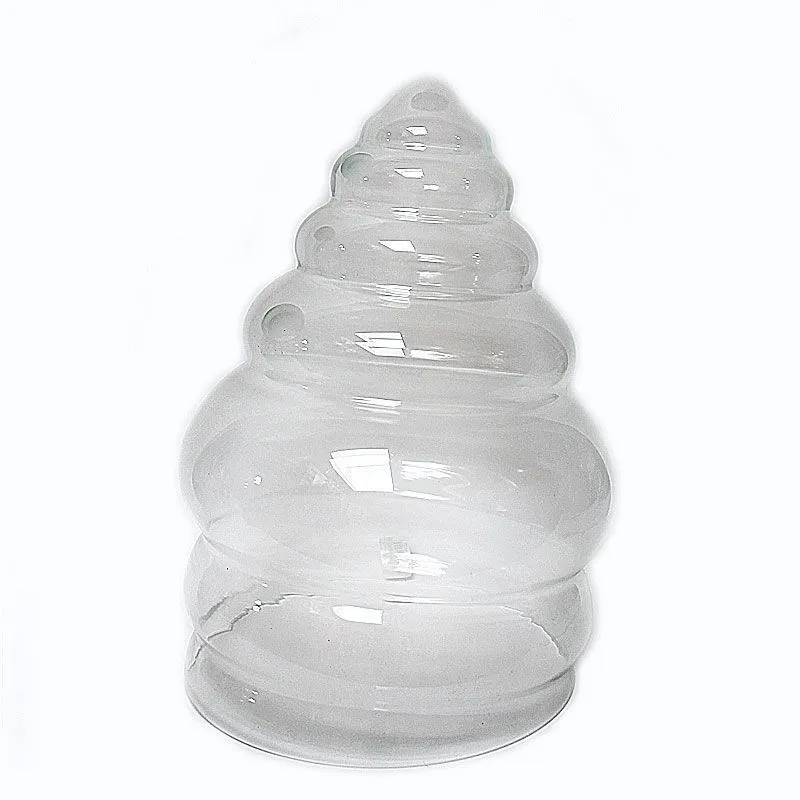 Ваза стеклянная Улитка, 25х35см, 7л; Россия