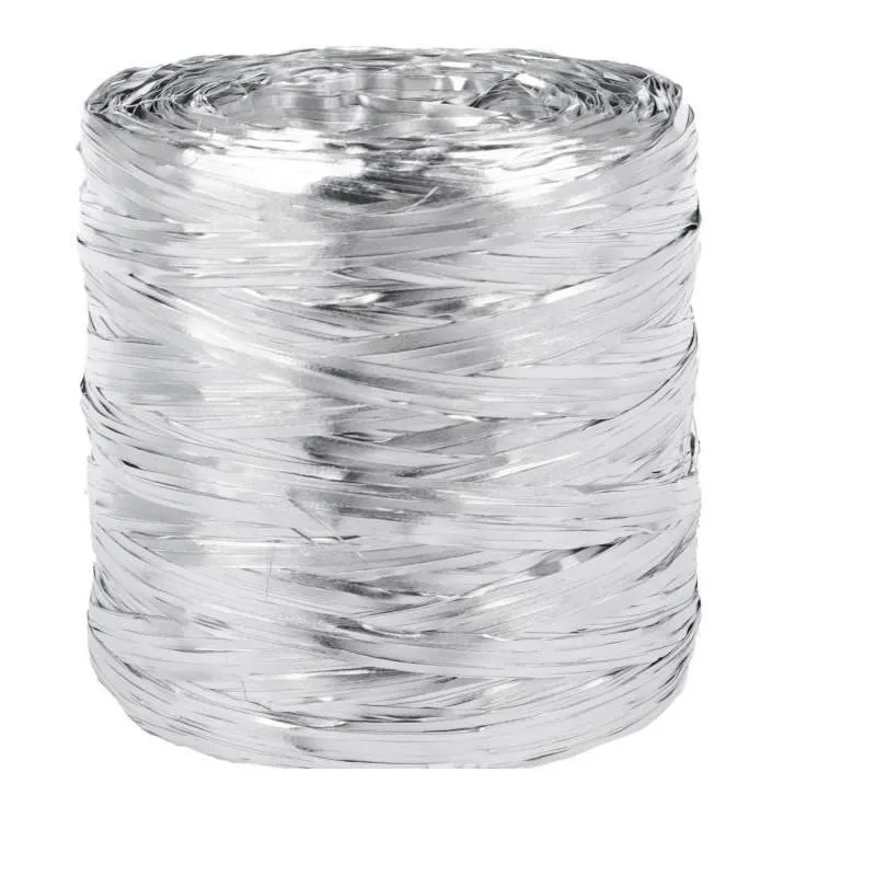 Рафия в бобине металлизированная, 200м; Польша