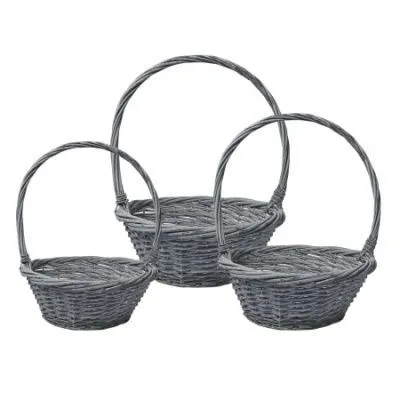 Корзина плетеная 568146 (№1 из 3шт.), (ива), 28*12*35см