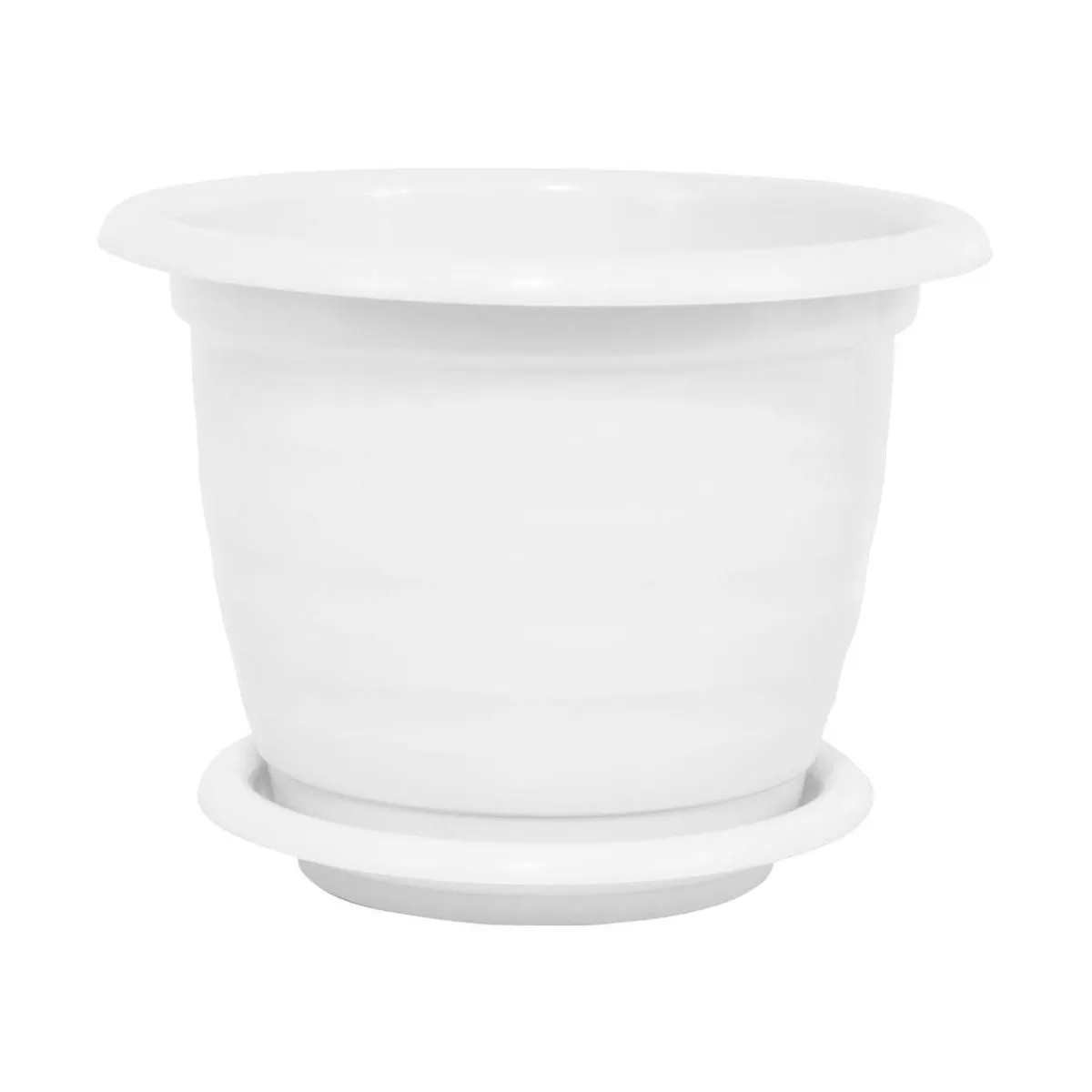 Горшок пластиковый Виола, белый, 26,5х20см, 5л; Россия