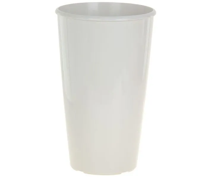 Горшок пластиковое Конус, кремовый, 28х45см 10л; Россия