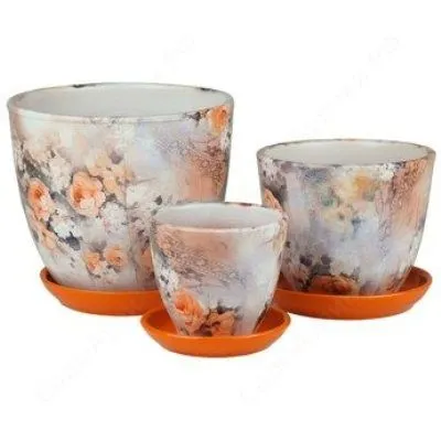 Горшок керамический Фантазия 364145 (2-й из набора); Белоруссия