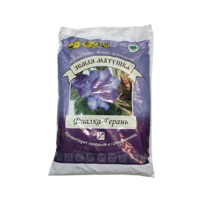 картинка Грунт Матушка Фиалка, Герань, 3л; БашИнком от магазина Флоранж