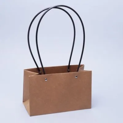 Сумка Мастхэвпрямоугольная, крафт, 22х13,5х10,5см; Китай