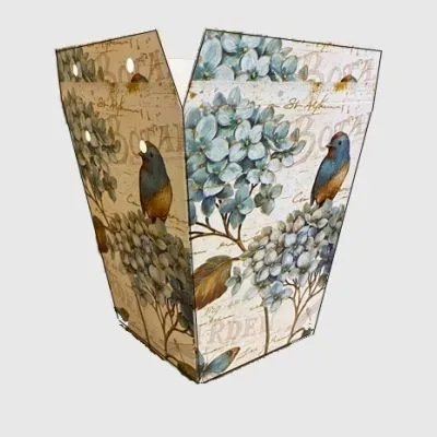 Сумка Плайм 94671  для цветов H150 D120/90 Птица и гортензия