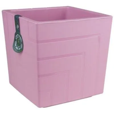 картинка Кашпо пластиковое Квадро, вересковое, 16х16см, 3,3л; Россия от магазина Флоранж