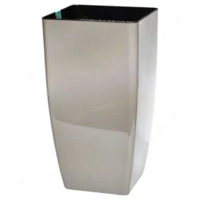 картинка Кашпо пластиковое Квадро, какао, d27хh51см; Россия от магазина Флоранж