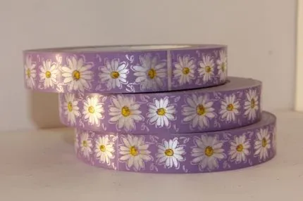 Лента пластик Ромашки, 2смх50м; Россия