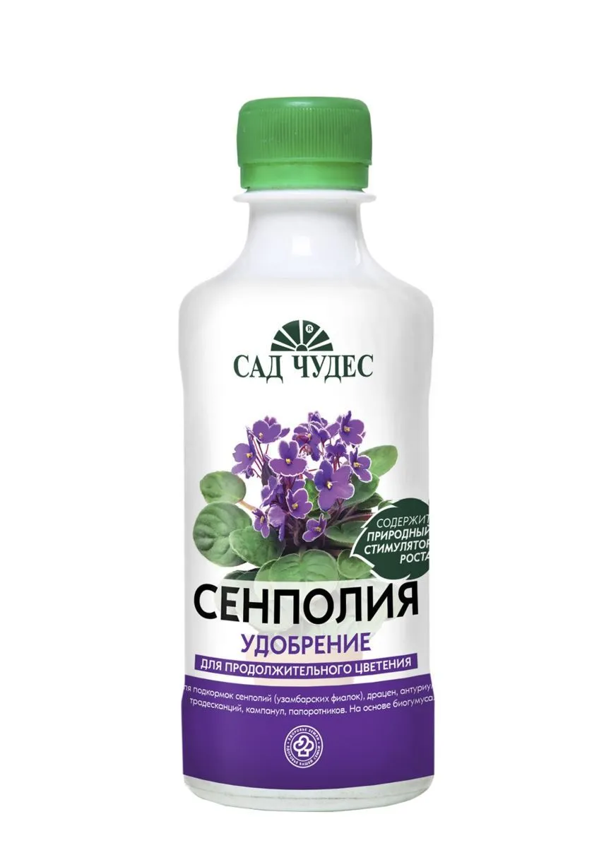 картинка Удобрение Сад чудес сенполия, флакон, 250мл; Фарт от магазина Флоранж