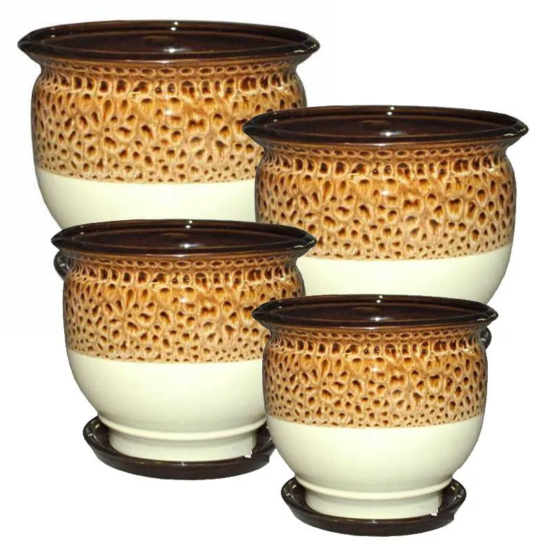 Горшок керамический Гамма №4 с под. 14,9х12,5см, 1,8л/Россия