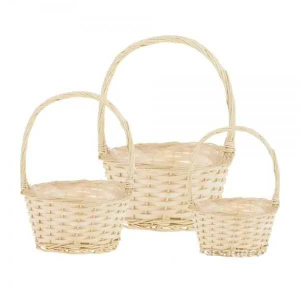 Корзина плетеная 588466 (№2 из 3шт.), (ива), 21х16хН11/29см