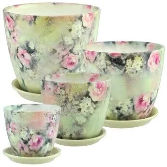 Горшок керамический Бутон Авангард 649563 (1-й из набора); Россия